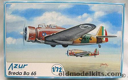 Azur 1/72 Breda Ba-65 - Italian Air Force and Spanish Civil War Nationalist Air Force - BAGGED, 002 plastic model kit